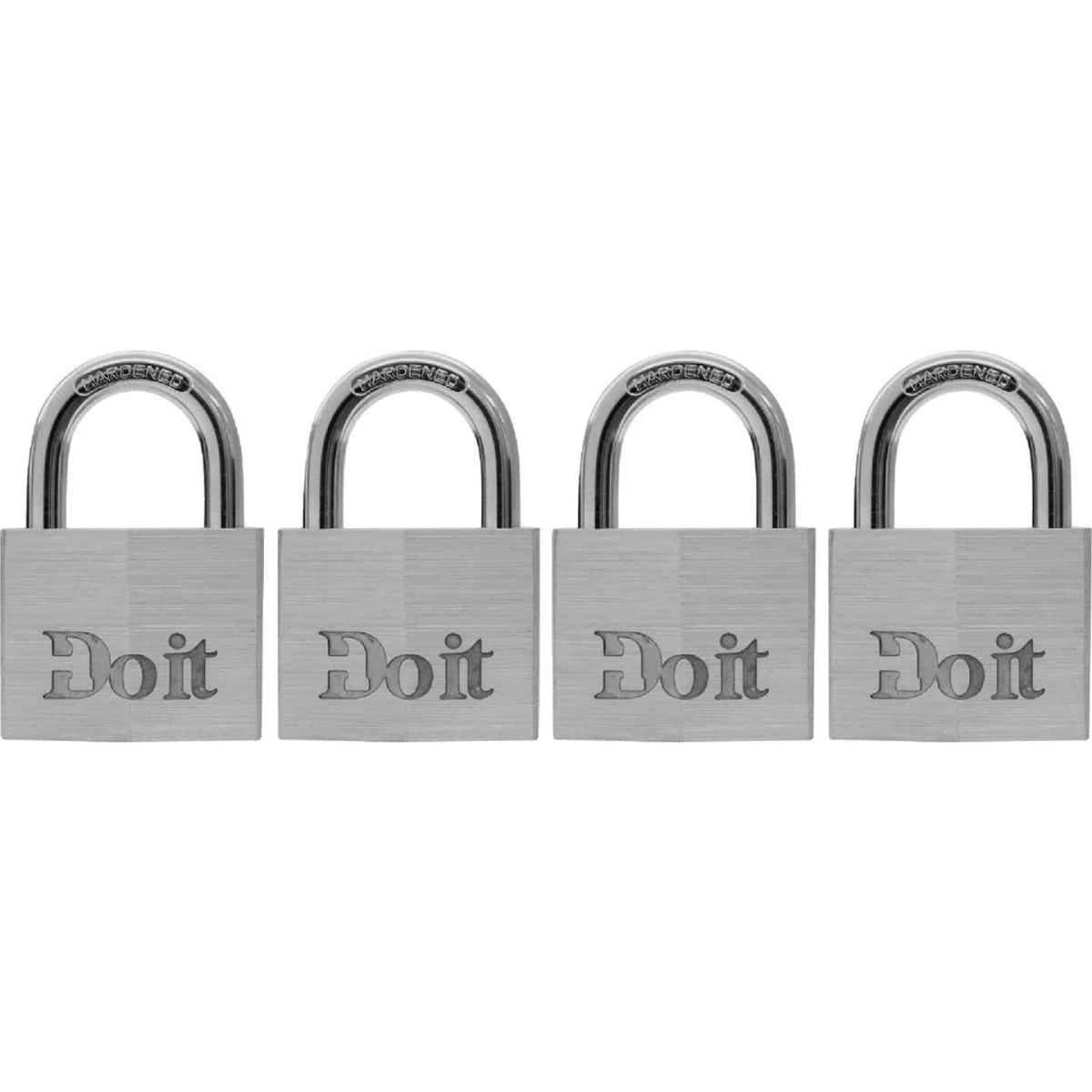 Do it 1 1/2 Inch Aluminum Keyed Padlock (4-Pack) product image