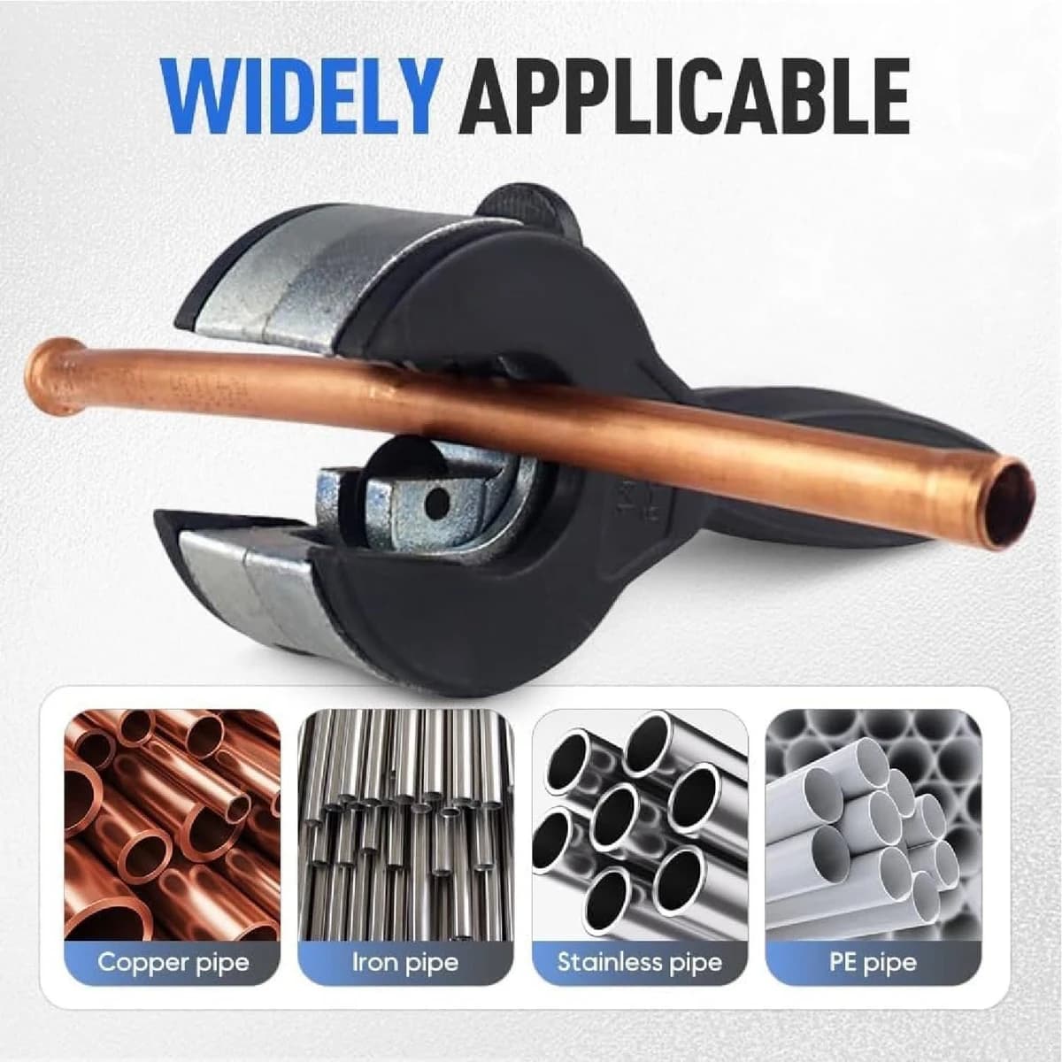 Adjustable Ratcheting Pipe Tubing Cutter 5/16" to 1 1/8" for Copper, PVC (CT-115) product image