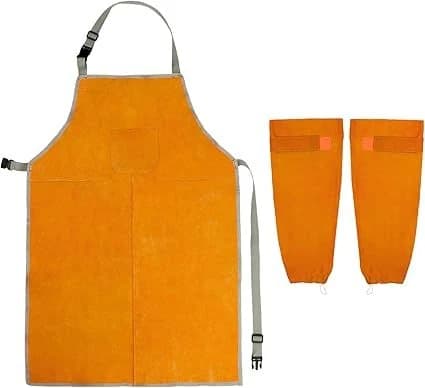 QWORK Welding Apron & Sleeves Heat and Flame Resistant product image