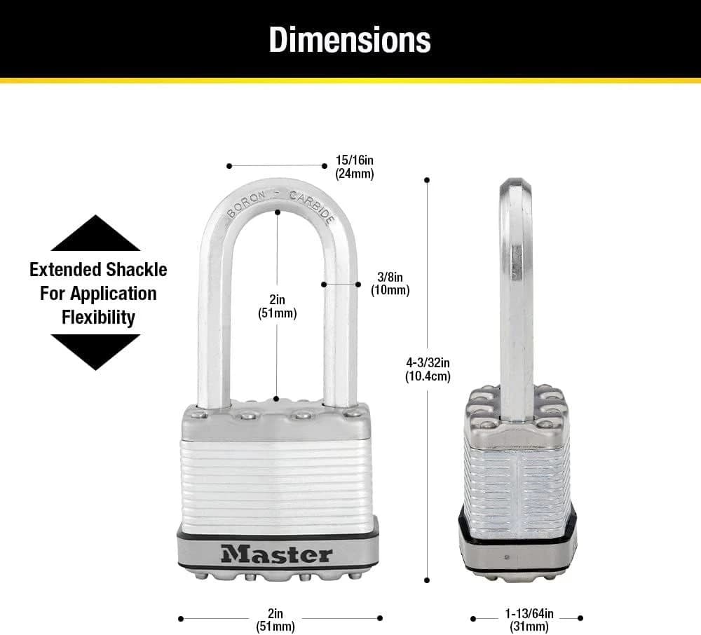Master 2" Magnum Heavy Duty Padlock with Key product image