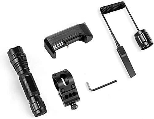 Single Mode Tactical Flashlight 1000 Lumens LED Rifle Hunting Light w/Rail Mount product image