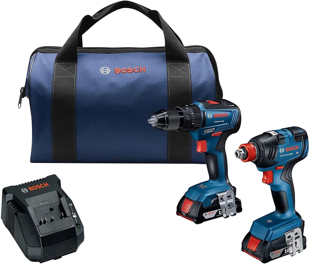 Bosch 18V 2-Tool Combo 1/2" Hammer Drill/Driver Freak 1/4"&1/2" 2in1 Impact product image