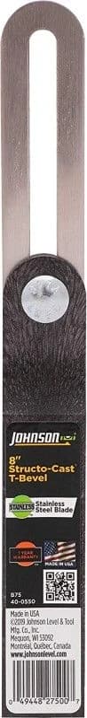 Johnson Structo-Cast Sliding T-Bevel 8" product image