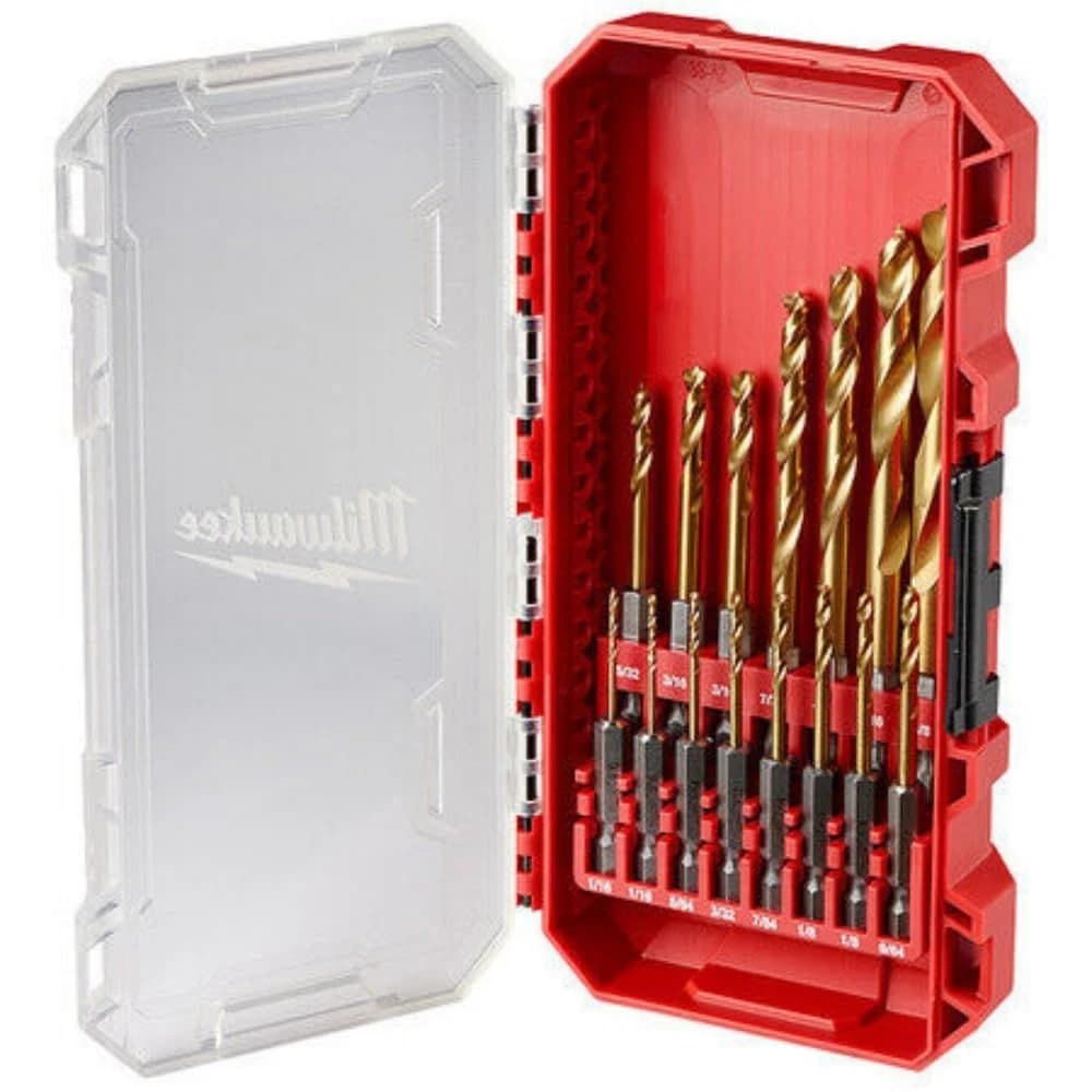 Milwaukee 15pc Shockwave Impact Duty Red Helix Titanium Drill Bits product image