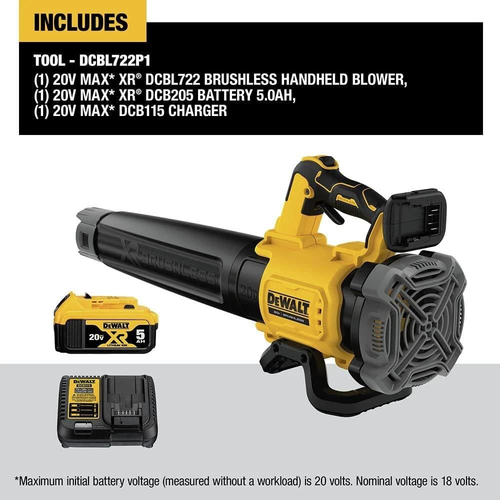Dewalt MAX XR 90 MPH 20V 5.0 Ah Brushless Handheld Blower product image