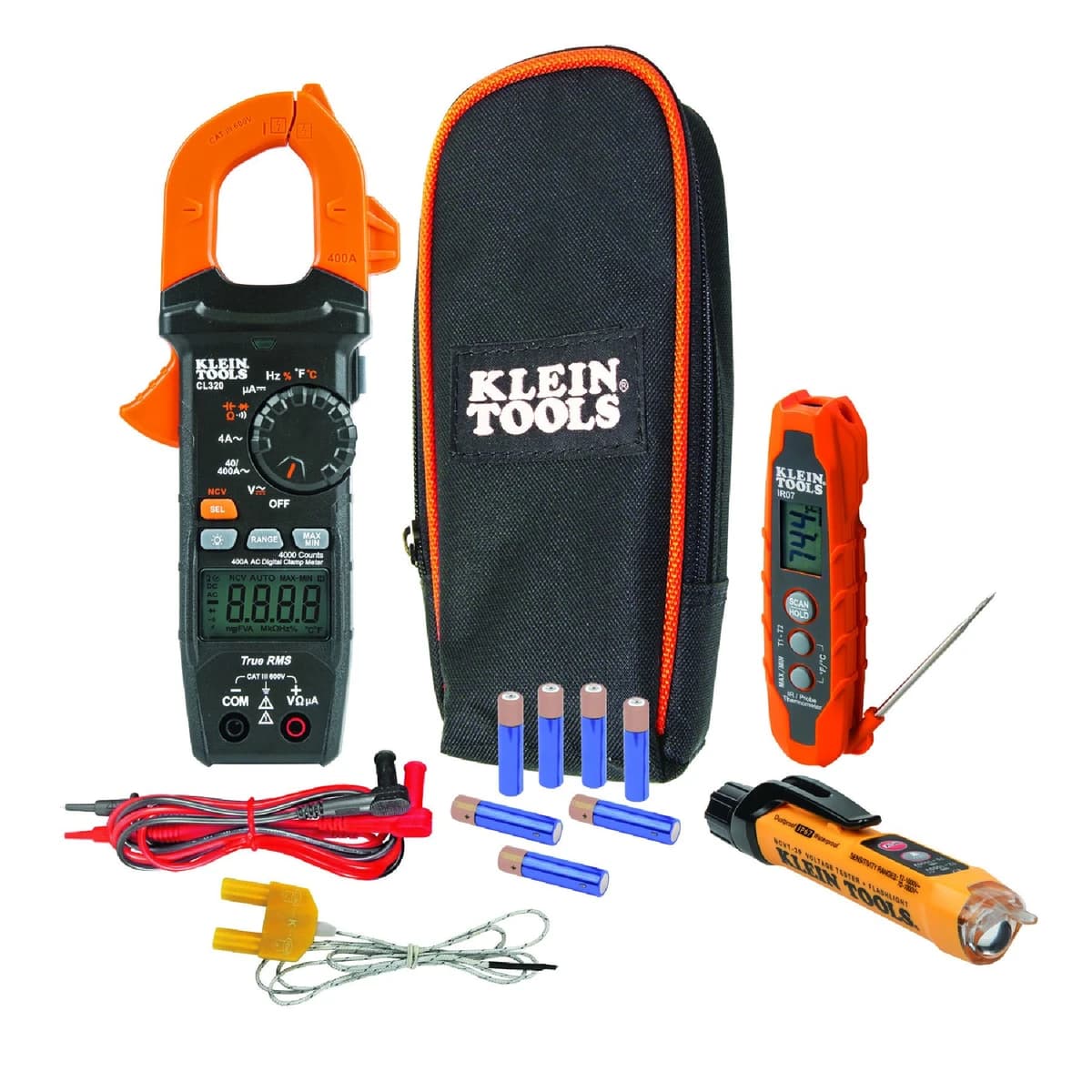 Klein HVAC Kit for HVAC Testing; Digital Clamp Meter, Non-Contact Voltage Tester product image
