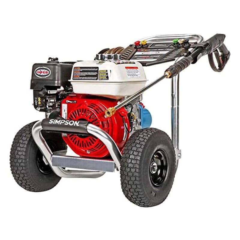 Simpson Aluminum Series Pressure Washer, 3400 PSI, 2.5 GPM, Honda GX200 with CAT Triplex Plunger Pump (ALH3228-S) product image