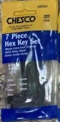 Chesco 7 piece Hex Key Set Metric (2 - 8mm) product image