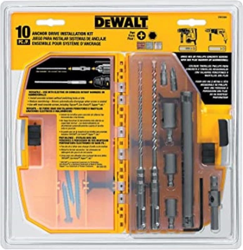Dewalt 10pc Tapcon Bit Set product image
