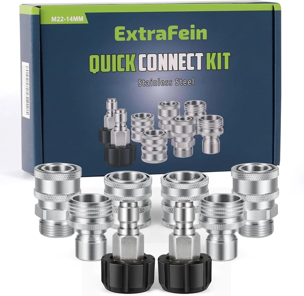EXTRAFEIN Quick Connect Kit - M22 Swivel to 3/8'' Quick Connect (PWSQCK008) product image