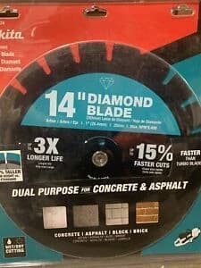 Makita 14" Diamond Blade Segmented Dual Purpose product image