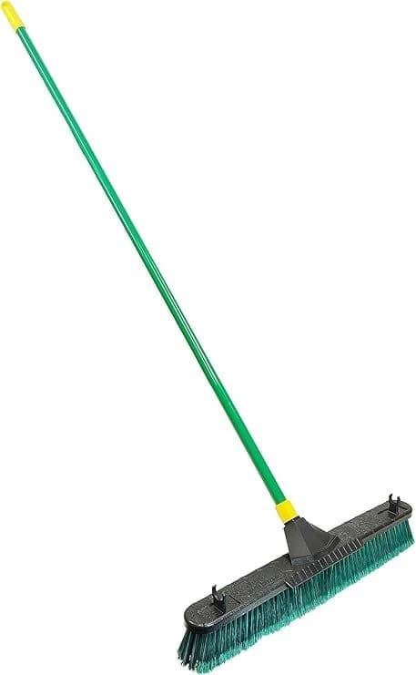 Quickie Bulldozer 24" Multi-Surface Push Broom, 60" Wood Handle product image