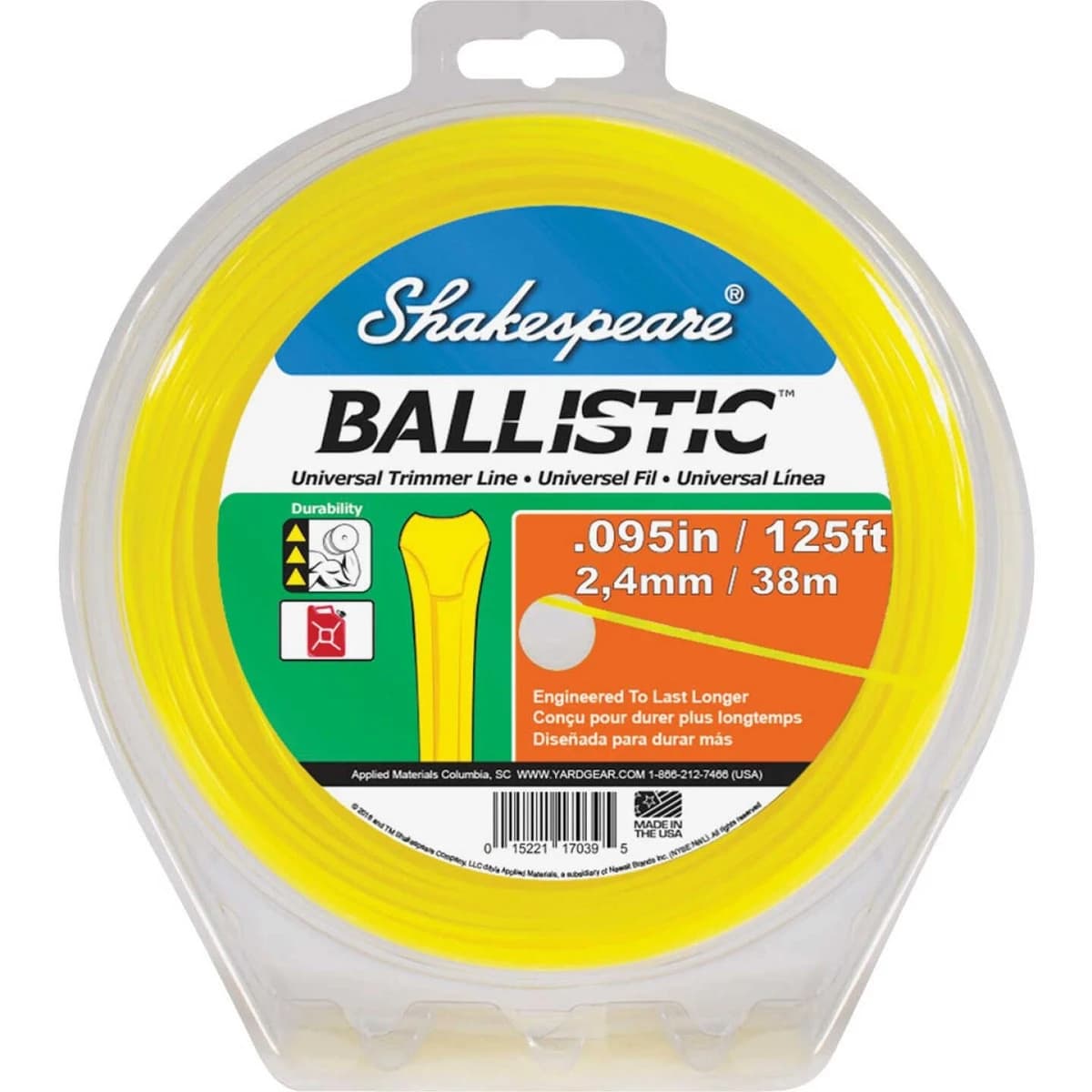 Shakespeare Ballistic 0.095" x 125' Universal Trimmer Line product image