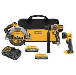 Dewalt 20V XR Powerstack Brushless 3 Tool Combo Kit w/5Ah & 1.7Ah Batteries (DCK304E1H1) product image