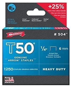 Arrow Staples T50 1/4" (1250pcs) product image