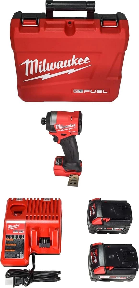 Milwaukee M18 Brushless 1/4" Cordless Hex Impact Driver Kit w/(2) 5.0Ah Li-Ion product image