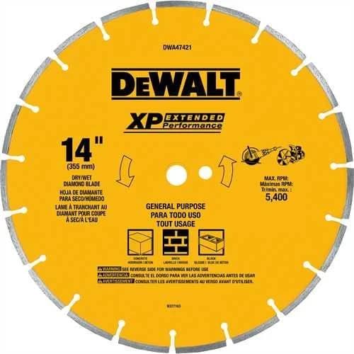 Dewalt 14" Segmented Rim General Purpose Blade product image
