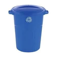 United Solutions 32 Gal. Recycling Trash Can with Lid product image