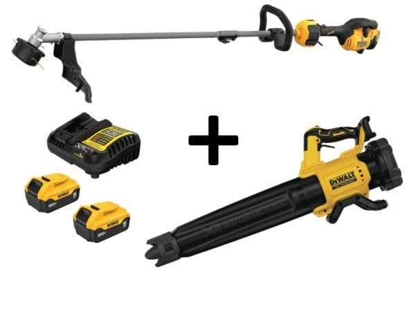 Dewalt 20V Blower & Trimmer Combo w/2 - 5.0Ah Batteries and Charger (DCB205-2C) product image