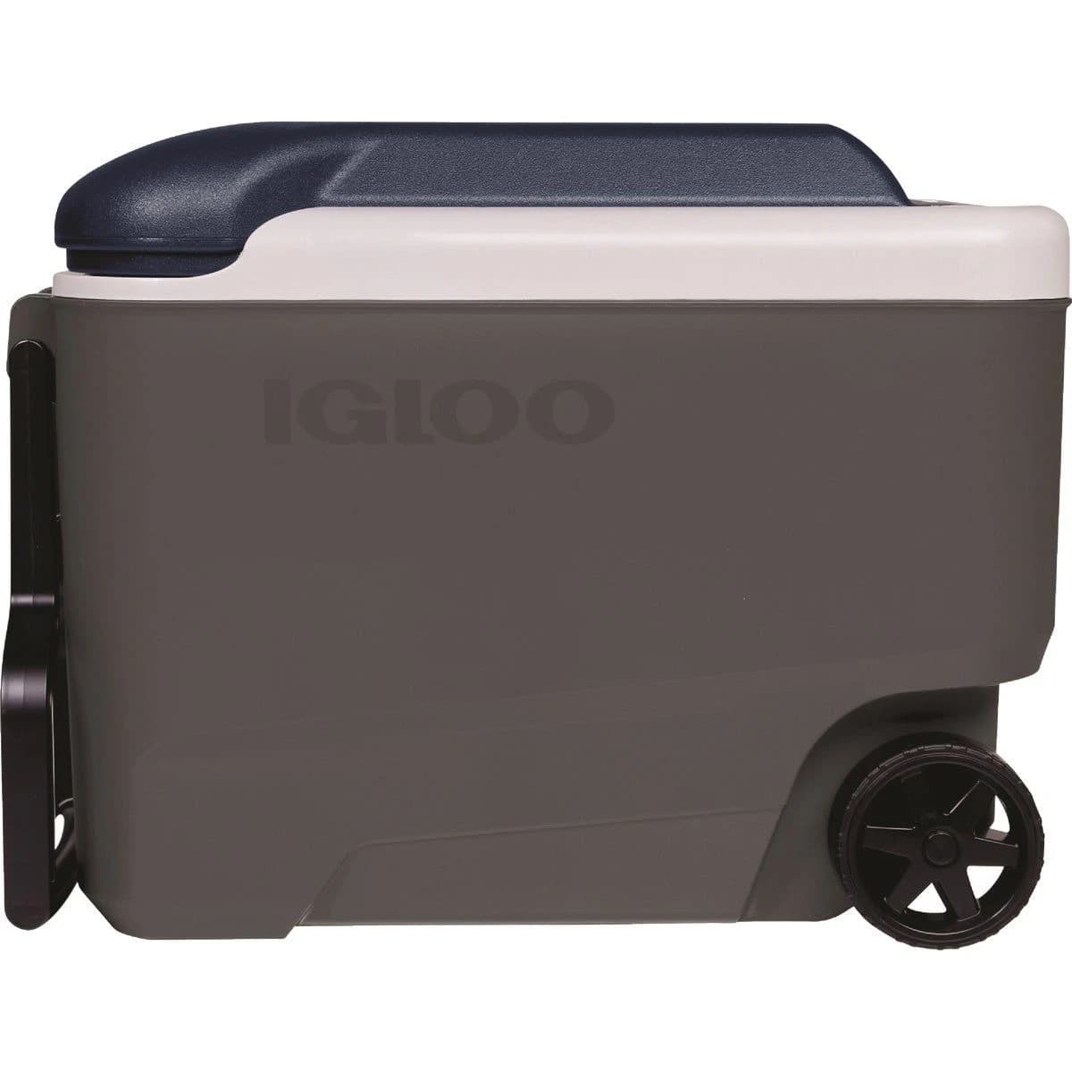 Igloo MaxCold 40 Qt. Roller Cooler, Ash Gray & Aegean Sea product image