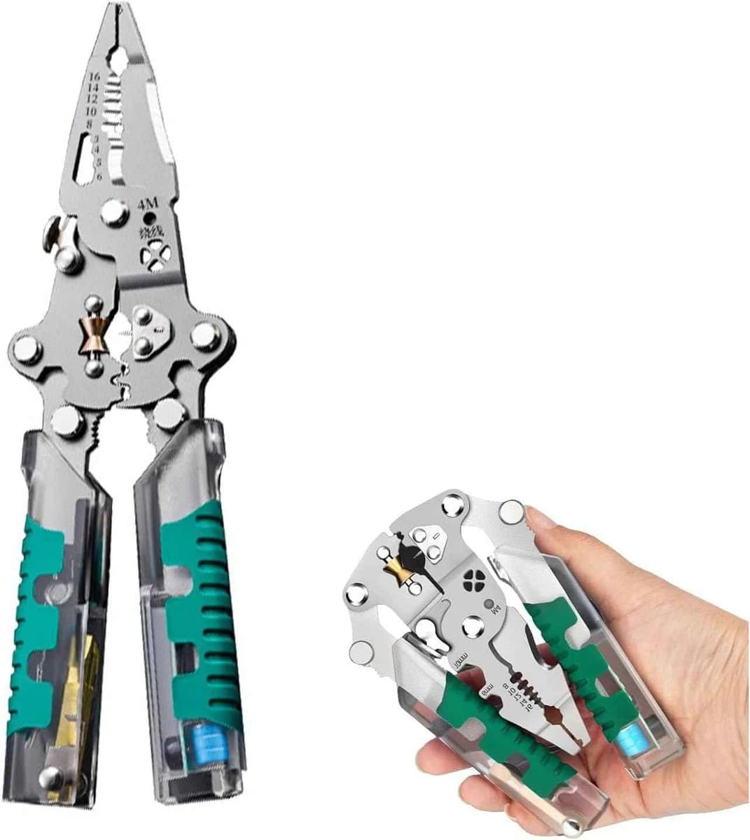 18-in-1 Wire Stripper Pliers Compact Portable Multi-function Electrician Tool product image