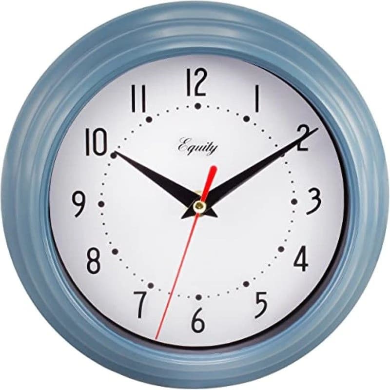 La Crosse Equity 8" Analog Wall Clock - Slate Blue product image