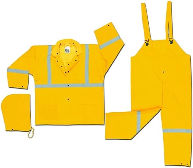 Rainsuit with Reflective Strip - Yellow (XL) product image