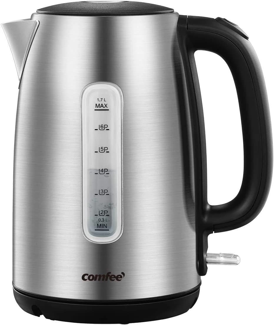 COMFEE' Stainless Steel Electric Kettle, 1.7 L product image