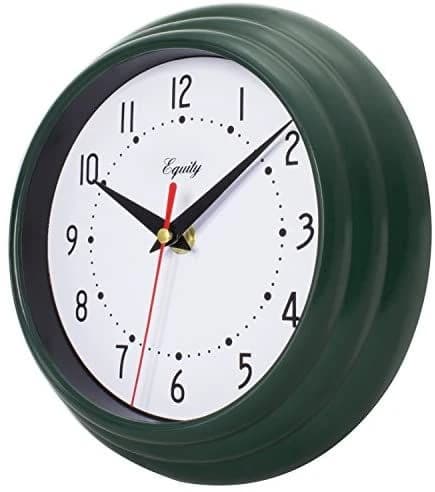 La Crosse Equity 8" Analog Wall Clock - Hunter Green product image