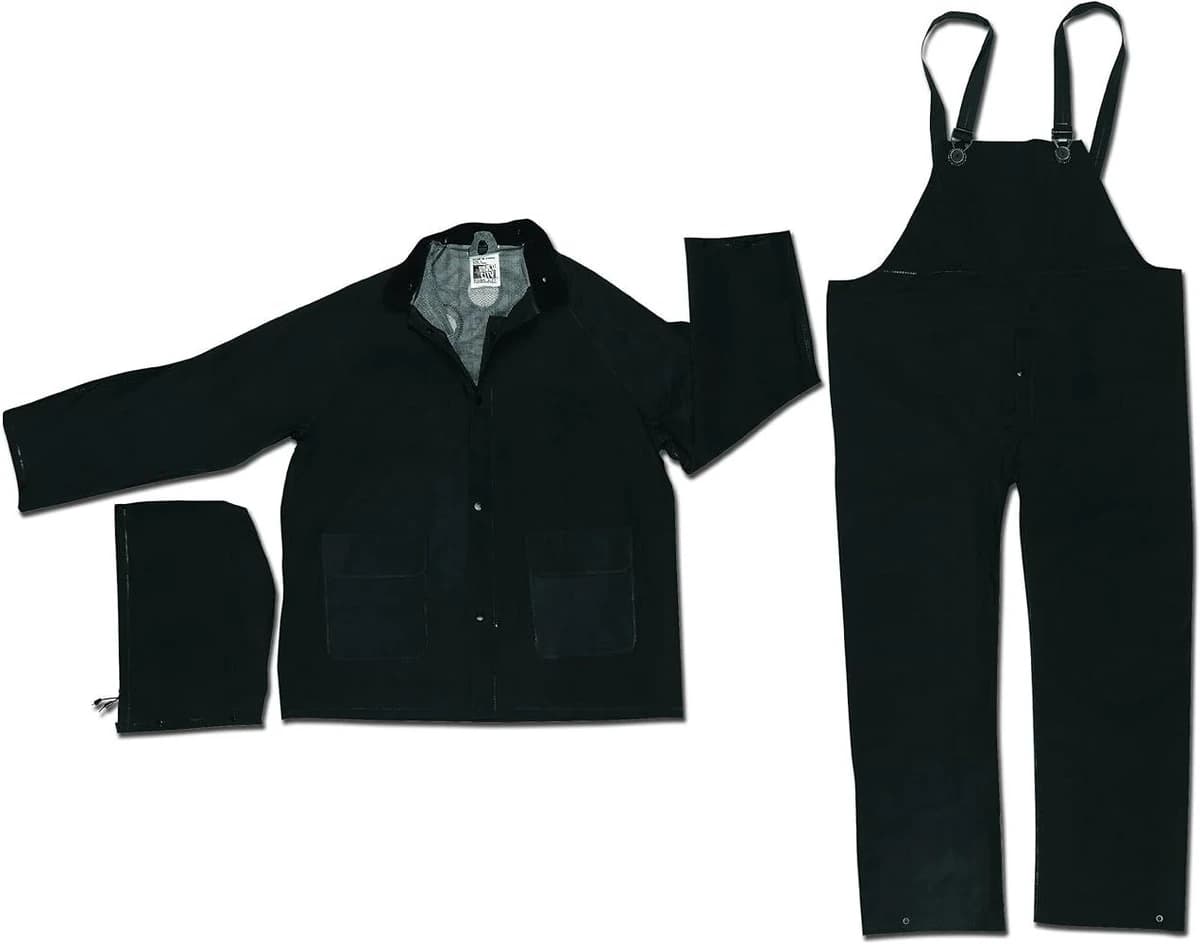 River City - Classic Plus Rain Suit - 3 Piece - .35mm - PVC - Black (2473/XL) product image