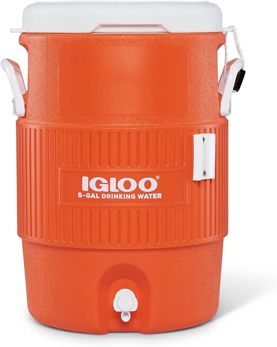 Igloo 5 Gallon Orange Cooler w/Seat Lid product image