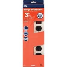 Do it Best 6 Outlet 750J Gray Metal Surge Protector Strip with 3' Cord product image