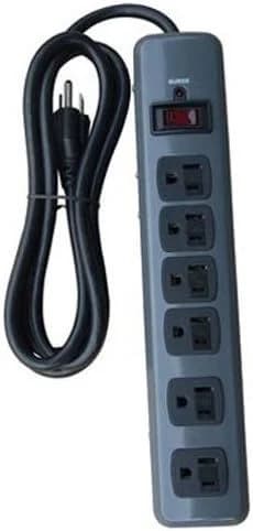 Master Electrician 6 Outlet Surge Strip Black product image
