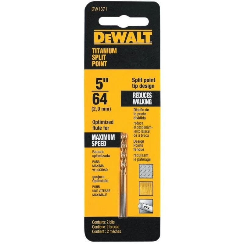 Dewalt Titanium Pilot Point Bit 5/64" product image