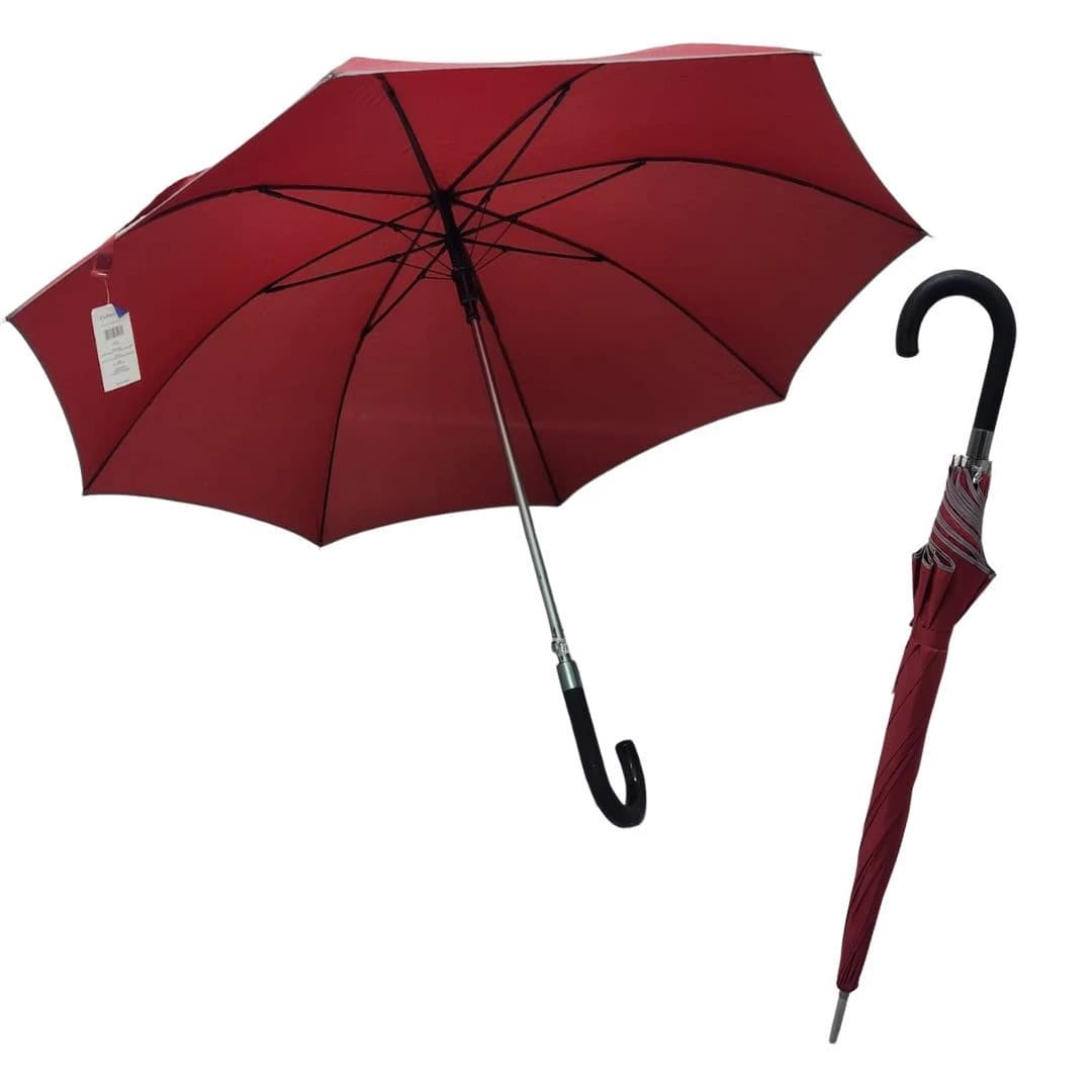 Typhoon Brand Umbrella - 28" 8K, Straight Curve Handle, Auto Open - Black, Red product image