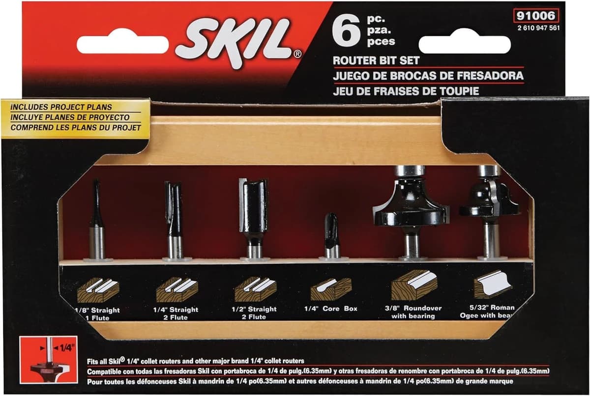 Skil 6pc Router Bit Set w/Instructions product image
