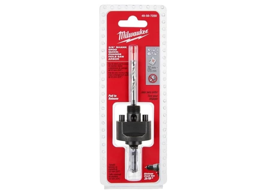 Milwaukee Large Thread Quick Change Arbor, 3/8" Shank product image