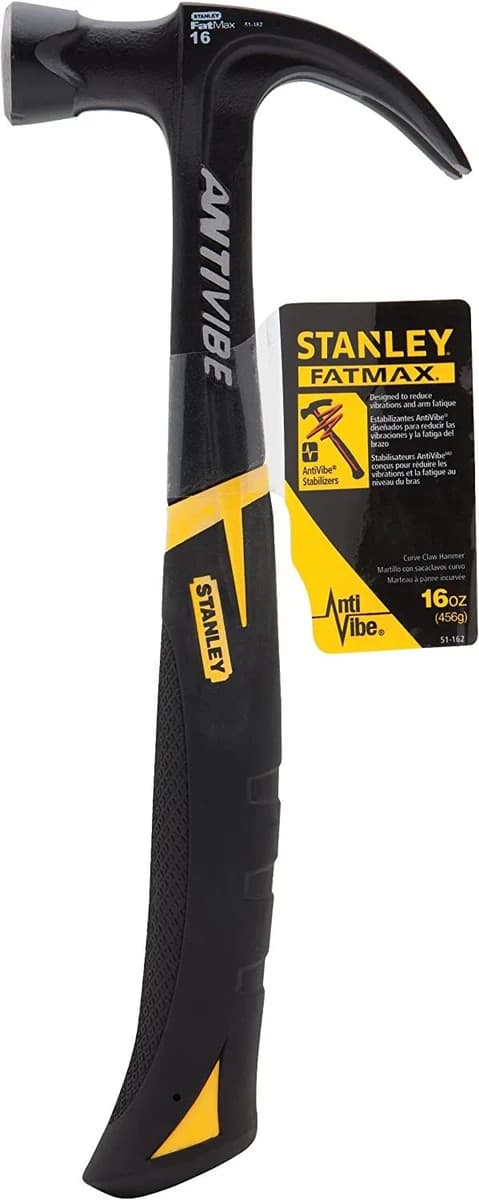 Stanley 16 oz FatMax Xtreme AntiVibe Curve Claw Nailing Hammer product image