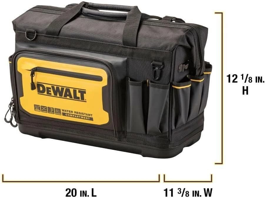 Dewalt 20" Tool Bag Hard Bottom Water Resistant product image