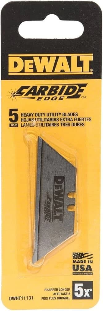 DEWALT Carbide Edge Heavy Duty Utility Blade (5-Pack) product image