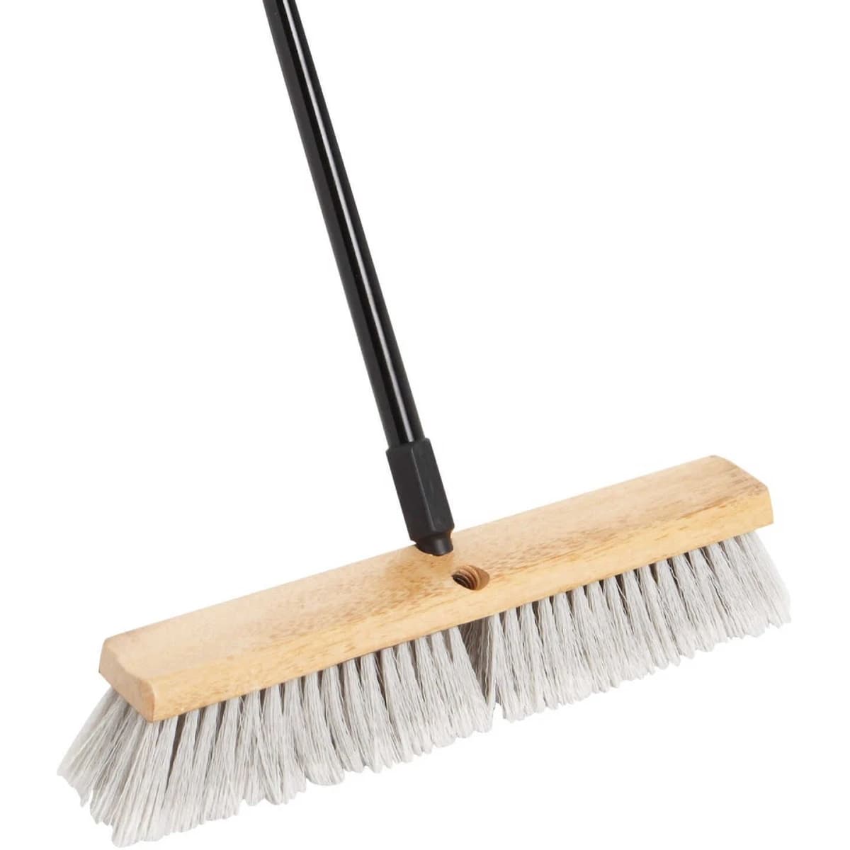 DIB Broom Floor 18" Grey/ Flagged Synthetic Fiber w/60" Metal Handle product image