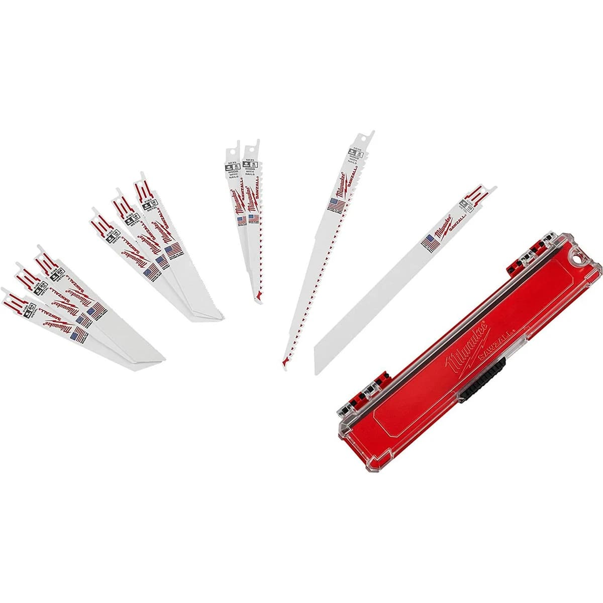 Milwaukee 10 pc Sawzall Blade Kit with Case + 10 Free Blades product image