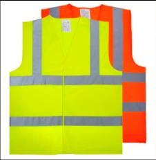 Hook-and-Loop High-Visibility Vest, Lime / Orange (RV03) product image