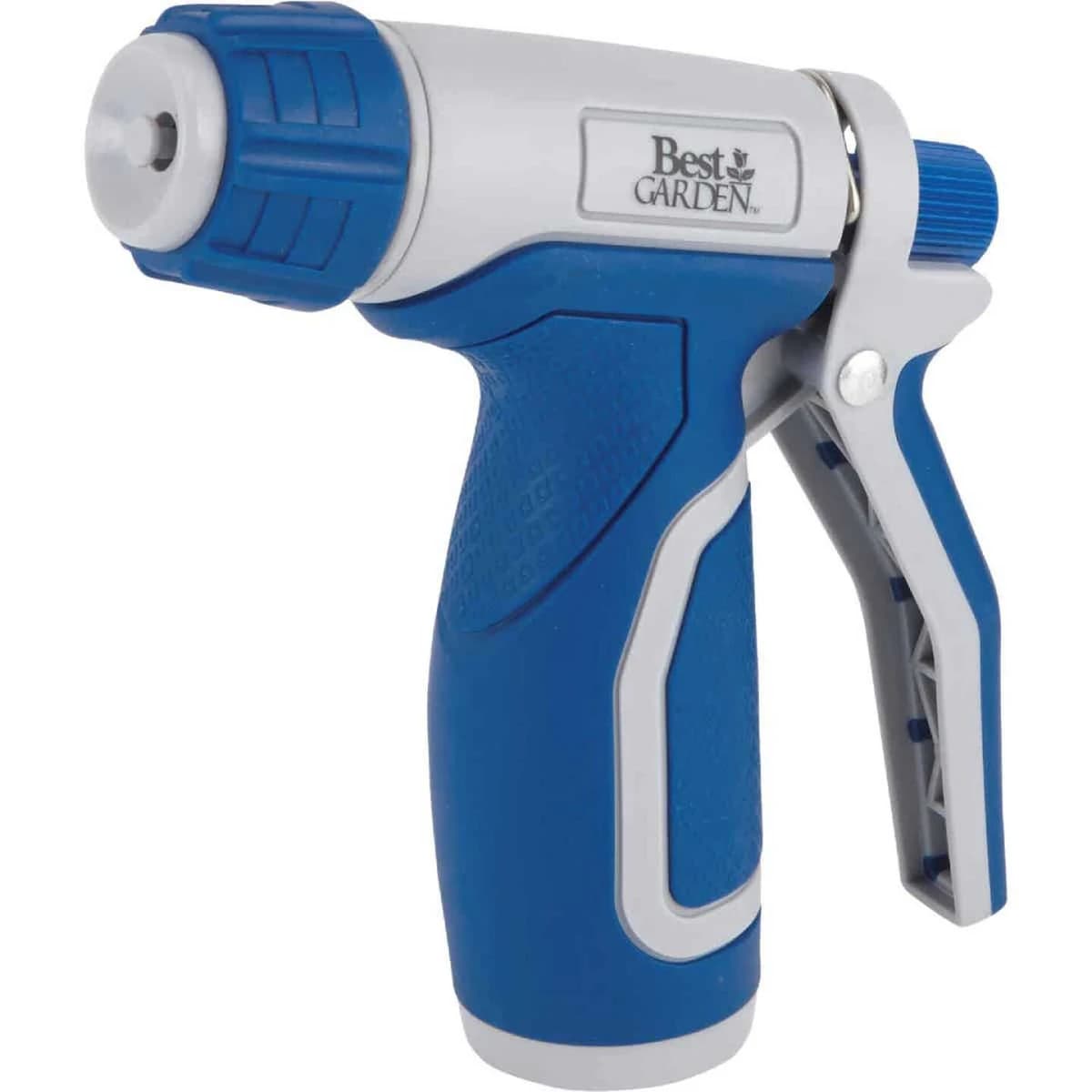 Best Garden Plastic Adjustable Tip Pistol Nozzle, Blue & Gray product image