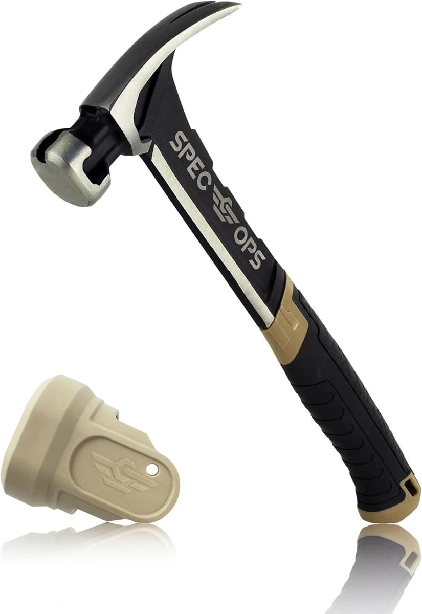 Spec Ops 20oz Smooth Face Nailing Rip Claw Hammer Steel Handle product image