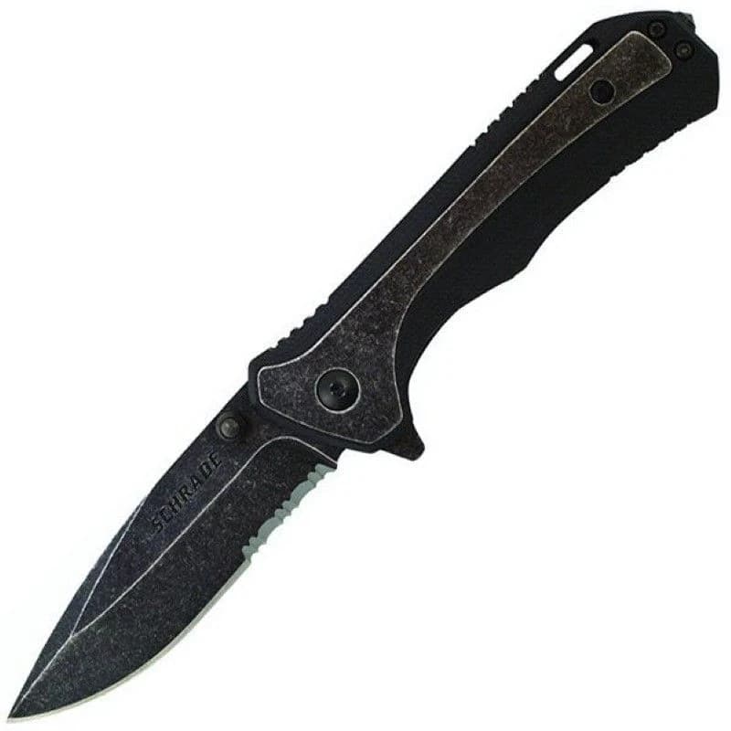 Schrade 7.8 in Stainless Steel G-10 Drop-Point Folding Knife product image