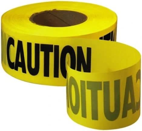 Empire Level 3" x 1000' Caution Barricade Tape Yellow product image