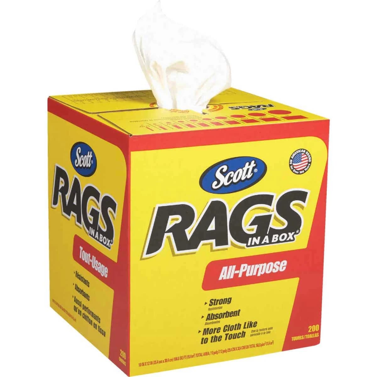 Kimberley Clark 200 CT Box Shop Rags product image