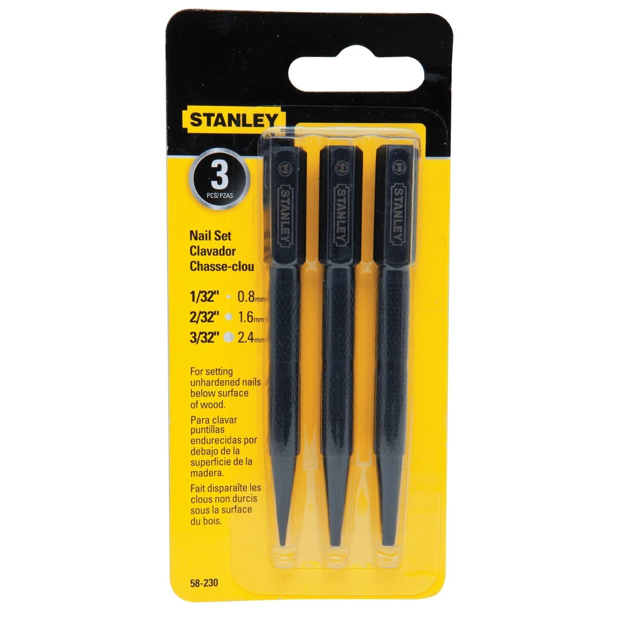 Stanley Nail Set/Punch Set 3pcs. product image