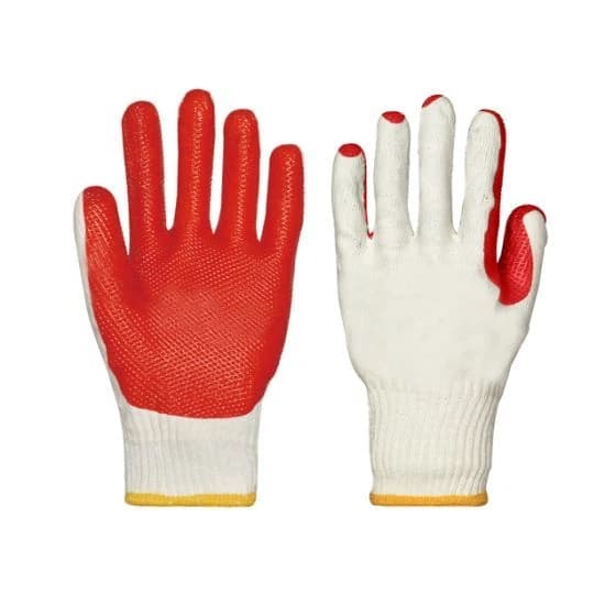 Reinforced Brick Glove - Red/White Embossed Grip product image